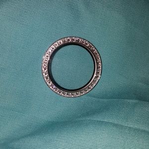 Large Swarovski crystal living locket face